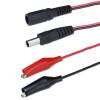 YSJJZRL DC 5521 5.5x2.1mm Male/Female to Dual Alligator Clips Power Adapter Cable DC Adapter Cables (DC 5.5x2.1 Female,3M) view 2