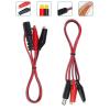 YSJJZRL DC 5521 5.5x2.1mm Male/Female to Dual Alligator Clips Power Adapter Cable DC Adapter Cables (DC 5.5x2.1 Female,3M) view 4