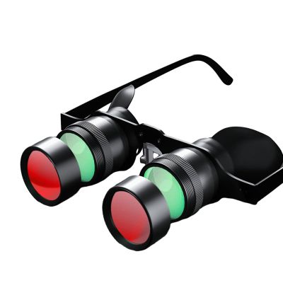 Muloo Fishing Binoculars Fishing Magnifier Glasses Portable Telescope Opera Glasses for Bird Watching, Sports, Concert, 14.7x14.5x3.8cm/5.79x5.71x1.50inch
