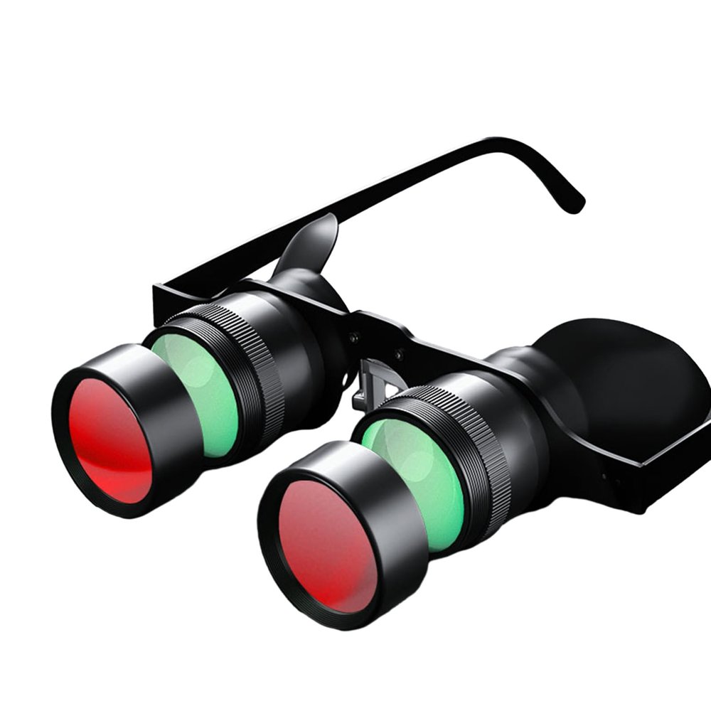 Muloo Fishing Binoculars Fishing Magnifier Glasses Portable Telescope Opera Glasses for Bird Watching, Sports, Concert, 14.7x14.5x3.8cm/5.79x5.71x1.50inch