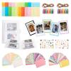 HIYQIN 8 in 1 - Mini Photo Accessories for Instax Film, Magnetic Frames/Album/Stickers for Fujifilm Instax 12/11/9/SE/7S/99/40/EVO view 1