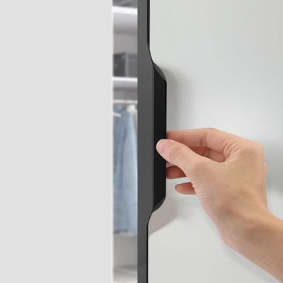 MaikOn Kitchen Door Handles,Hidden Drawer Pulls, Aluminum Cabinet Handle Door Knob for Kitchen Drawer Bedroomniture (Length 600Mm,Black)/Gray/Length 1000Mm (Color : Black, Size : Length 800Mm)