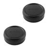 2 Pack Rear Lens Cap and Camera Body Cap Cover Kit Compatible for Fujifilm X-A1 X-A2 X-A3 X-A5 X-A7 X-A10 X-E2 X-E2S X-E3 X-E4 X-M1 X-Pro1 X-Pro2 X-Pro3 X-T1 X-T2 X-T3 and More X Mount Camera Lens view 1