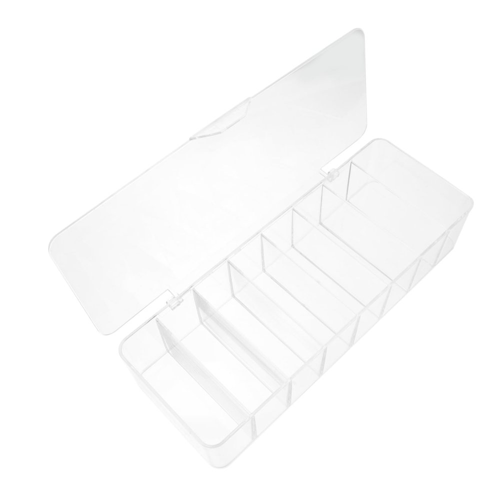 Yardenfun 8grid Box Compartments and Silicone Cable Ties Cord Organizer for Data Cords and Home Office Use