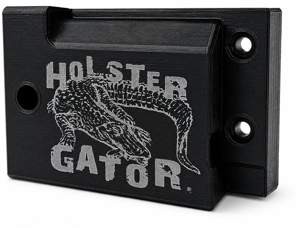 Holster Gator Tactical Mount, Belt Clip Holster Holder for Car, Truck, Desk & Wall, Storage for Vehicle, Home, Office, Includes Sticky Dash Installation Kit Compatible with Fomi QuickClip
