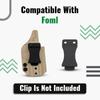 Holster Gator Tactical Mount, Belt Clip Holster Holder for Car, Truck, Desk & Wall, Storage for Vehicle, Home, Office, Includes Sticky Dash Installation Kit Compatible with Fomi QuickClip view 2