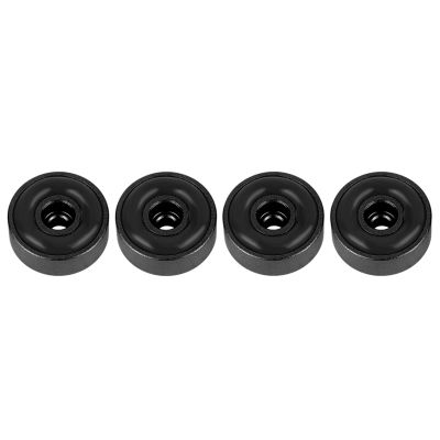 Amplifier Feet, Not Easy to Oxidize, Shock Absorbing, Comfortable Aluminum Amplifier Feet, Speaker Feet, for Home Factory (Black)