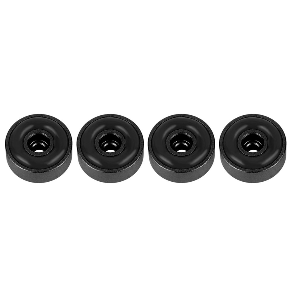 Amplifier Feet, Not Easy to Oxidize, Shock Absorbing, Comfortable Aluminum Amplifier Feet, Speaker Feet, for Home Factory (Black)