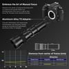 COMMANDER OPTICS 420-800mm f/8.3 Manual Telephoto Zoom Lens for Fuji X-Mount XT1, XT2, XT3, XT10, XT20, XT30, X-E3, X-E2, X-E2S, X-E1, X-Pro2, X-Pro1| Camera Lens view 3