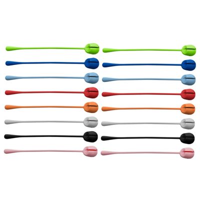 DirectNine Basics Silicone Fastening Cable Ties Sturdy Cable Organizers for Office Home Travel