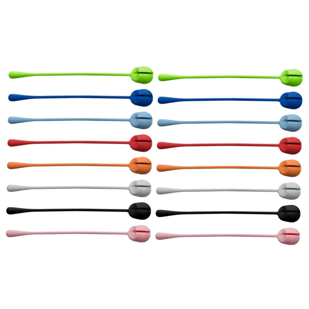DirectNine Basics Silicone Fastening Cable Ties Sturdy Cable Organizers for Office Home Travel