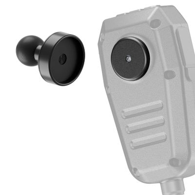 Tackform Magnetic CB Radio Mic Holder - Only Compatible with Midland MXT275 and MXT575 GMRS Radios | Aluminum 20mm Ball | Neodymium Magnets | Single Handed Operation