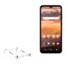 BoxWave Stand and Mount Compatible with AT&T Maestro 3 - Pocket Aluminum Stand 3-in-1, Portable Multi Angle Viewing Riser - Metallic Silver view 1
