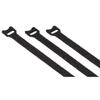 Hook and Loop Cable Ties Reusable 12 x 200 mm Black 20 Pp. view 1