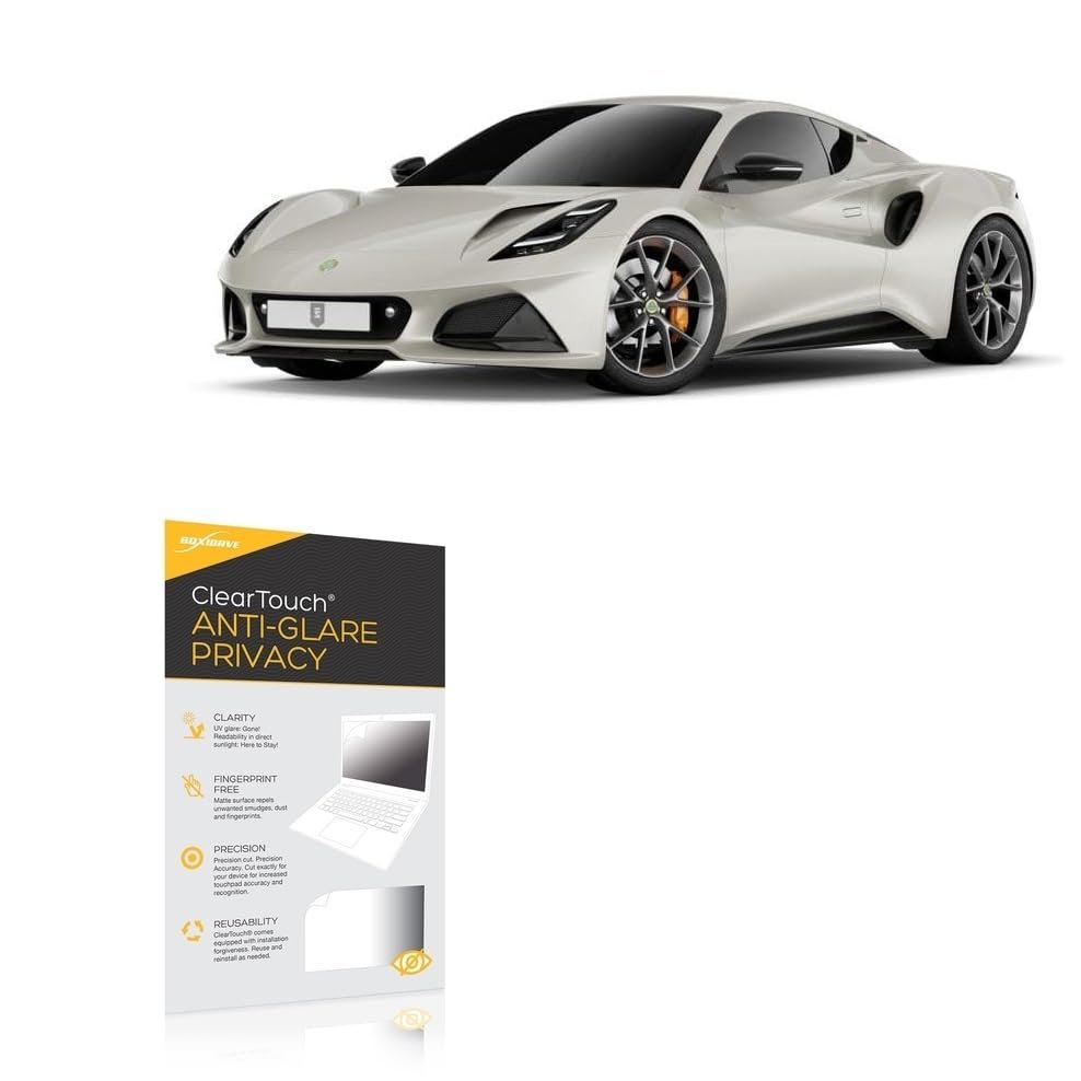 BoxWave Screen Protector Compatible with Lotus 2024 Emira Cluster Display (12.3 in) - ClearTouch Anti-Glare Privacy (2-Pack), Privacy Screen Protector Flexible Film Anti-Glare