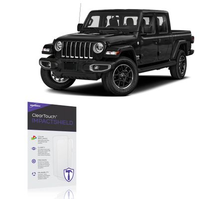 BoxWave Screen Protector Compatible with Jeep 2023 Gladiator Display (7 in) - ClearTouch ImpactShield (2-Pack), Impenetrable Screen Protector Flexible Film