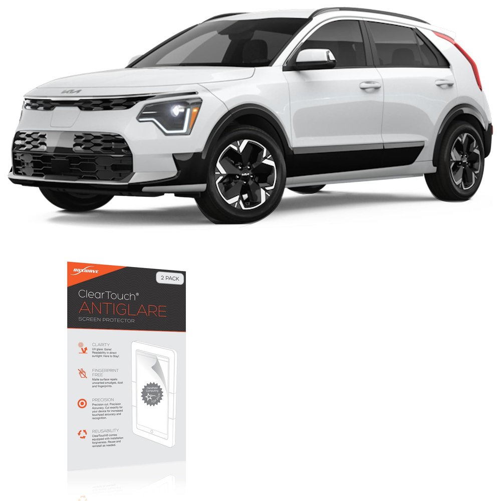 BoxWave Screen Protector Compatible with Kia 2024 NIRO EV Display (10.25 in) - ClearTouch Anti-Glare (2-Pack), Anti-Fingerprint Matte Film Skin