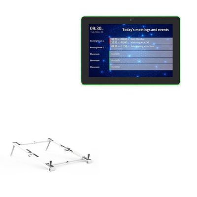 BoxWave Stand and Mount Compatible with Geekland GK-1052PL (10.1 in) - Pocket Aluminum Stand 3-in-1, Portable Multi Angle Viewing Riser - Metallic Silver