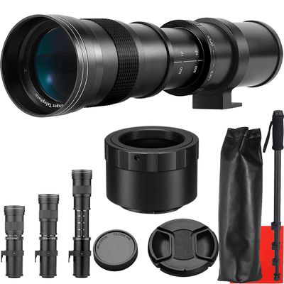 COMMANDER OPTICS 420-800mm f/8.3 Manual Telephoto Zoom Lens for Canon EOS M5, M6, M6 Mark II, M10, M50, M50 Mark II, M100, M200 & Other EF-M Mount | Camera Lens