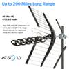 200 Mile Outdoor TV Antenna Long Range  Five Star Digital HDTV Antenna for Free Local Channels, 4K 1080p, ATSC 3.0 NextGen TV, VHF UHF Signal, Weather Resistant with Easy Installation view 4