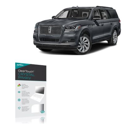 BoxWave Screen Protector Compatible with Lincoln 2024 Navigator Cluster Display (12.3 in) - ClearTouch Crystal Privacy (2-Pack), Privacy Screen Protector Flexible Film Clear