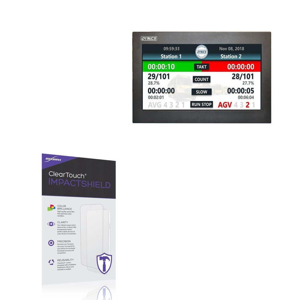 BoxWave Screen Protector Compatible with Dynics SW (21.5in) - ClearTouch ImpactShield (2-Pack), Impenetrable Screen Protector Flexible Film