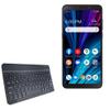 BoxWave Keyboard Compatible with TCL A3X - SlimKeys Bluetooth Keyboard, Portable Thin with Chiclet-Style Keys - Jet Black view 1