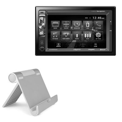 BoxWave Stand and Mount Compatible with Axxera AVM211NAV - VersaView Aluminum Stand, Portable, Multi Angle Viewing Sturdy