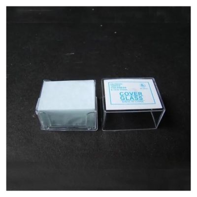 100pcs/1 Transparent Slide Box, Microscope Coverslips, Glass Cover for Sample Preparation, 20x20mm, 18x18mm,22mmX22mm,24X24mm (Color : 24X32mm)