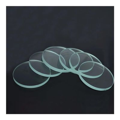 ZTBH Microscope Accessories Kit 100mm Large Armoured Tempering Toughened Glass Plano Lens Tempered Glass Lenses 2PCS Microscope Slides (Color : Clear, Size : 100MM_8MM)