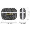 Nisza Maths-chalkboard Pattern Compatible with AirPods Pro Case Cover,Shock-Proof PC Full Protective Cover Compatible for Airpods Pro,Supports Wireless Charging Front LED Visible, white-style-1 view 2