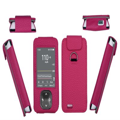 Premium Holster (with Lanyard/Carabiner) for Dexcom G7 & Dexcom G6 (HotPink)