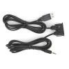 SIXRUN 3.5mm AUX Extension Cable Adapter USB Jack Panel Mounting Car Boat Dash Audio view 3