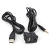 SIXRUN 3.5mm AUX Extension Cable Adapter USB Jack Panel Mounting Car Boat Dash Audio view 4