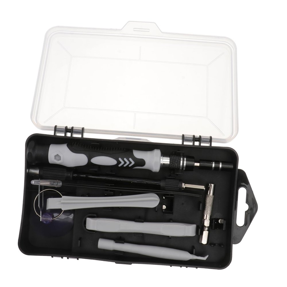 jojofuny Complete Mobile Phone Repair Tool Kit Set Ratcheting and Magnetic Screwdriver Wire Stripper