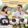CD Player Portable Bluetooth Desktop CD Player for Home, Mini Cute CD Players for Kids, Built-in Dual Speakers and LED Display with Remote Control, Supports CD/FM Radio/USB/AUX/Timer/Repeat (Black) view 3