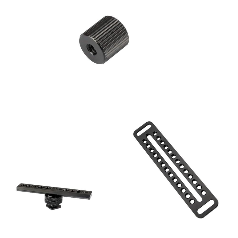 CAMVATE 1/4"-20 Female Screw + Long Cheese Plate + Standard NATO Safety Rail