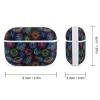 Space Neon Lamp Symbols Compatible with AirPods Pro Case Cover,Shock-Proof PC Full Protective Cover Compatible for Airpods Pro,Supports Wireless Charging Front LED Visible view 2
