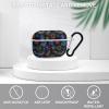 Space Neon Lamp Symbols Compatible with AirPods Pro Case Cover,Shock-Proof PC Full Protective Cover Compatible for Airpods Pro,Supports Wireless Charging Front LED Visible view 3