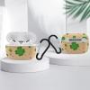 Nisza Nice Lucky Clovers on Yellow Compatible with AirPods Pro Case Cover,Shock-Proof PC Full Protective Cover Compatible for Airpods Pro,Supports Wireless Charging Front LED Visible, white-style-3 view 4