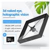 PACUM 3D Hologram Fan Display LED Light Beads Naked Eye Holographic Fan Holographic Imaging Player (Color : E, Size : 56cm Set Black) view 3
