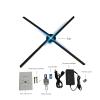 PACUM 3D Hologram Fan Projector 638Leds WiFi 55cm 3D Holographic Projector Light Hologram Player LED Display Fan Advertising Light APP Control Logo view 3