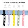 NPQPNAFC 50 Pcs Silicone Cable Ties Wire Organizer Wire Hangers Cable Organizer Cable Fixing Ties Cord Organizer Cable Ties Zip Ties Cable Straps Power Cable Telephone Line Ties view 2