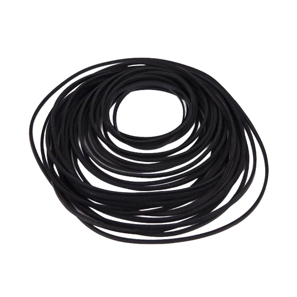 Sam&Johnny Rubber Belt DVD/CD Cassette Recorder Repair Maintenance, 4mm Width Flat Mixed Package 40-135mm Length Pulley Pully Belt Rubber Drive Belts(50/Pack)