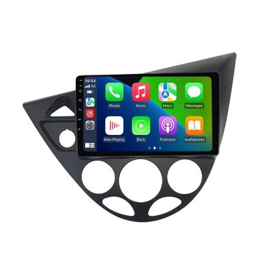 Stereo Radio for Ford Focus 1998-2006 LHD, Biorunn 9 Inch GPS Wireless Wired Car-Play Android Auto IPS Touch Screen Navi WiFi FM RDS Head Unit 2GB RAM 32GB ROM