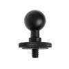 SG Store 17mm Ball Head Converter 1/4 Screw Head/Thread for Car Monitor Pad GPS Cellphone Ball Mount Base Camera Bracket 360 Panoramic Photography Ballhead view 1
