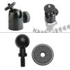 SG Store 17mm Ball Head Converter 1/4 Screw Head/Thread for Car Monitor Pad GPS Cellphone Ball Mount Base Camera Bracket 360 Panoramic Photography Ballhead view 3