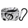 Nisza Ink-blots-Treble-Clef Pattern Compatible with AirPods Pro Case Cover,Shock-Proof PC Full Protective Cover Compatible for Airpods Pro,Supports Wireless Charging Front LED Visible, white-style-1 view 1