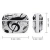 Nisza Ink-blots-Treble-Clef Pattern Compatible with AirPods Pro Case Cover,Shock-Proof PC Full Protective Cover Compatible for Airpods Pro,Supports Wireless Charging Front LED Visible, white-style-1 view 2