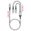 100W 2-in-1 USB-C Cable 4FT, Dual USB C 5A Fast Charging, Splitter Multi USB Type C Charge for MacBook Air, iPhone 15 Plus/Pro Max, iPad Pro, Samsung Galaxy S24 S23 S22, Tab S9, Lenovo, Dell Laptop view 4